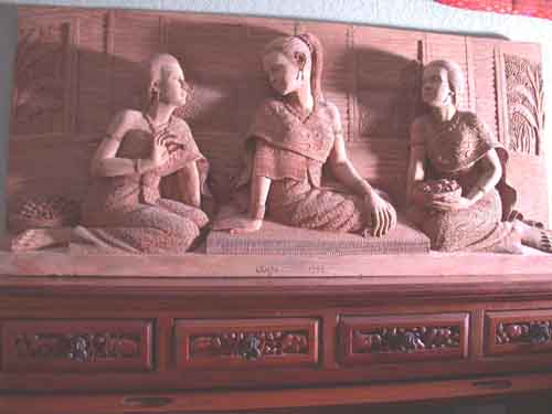 Carved Teak Masterpiece Original Pardung Carving  Art